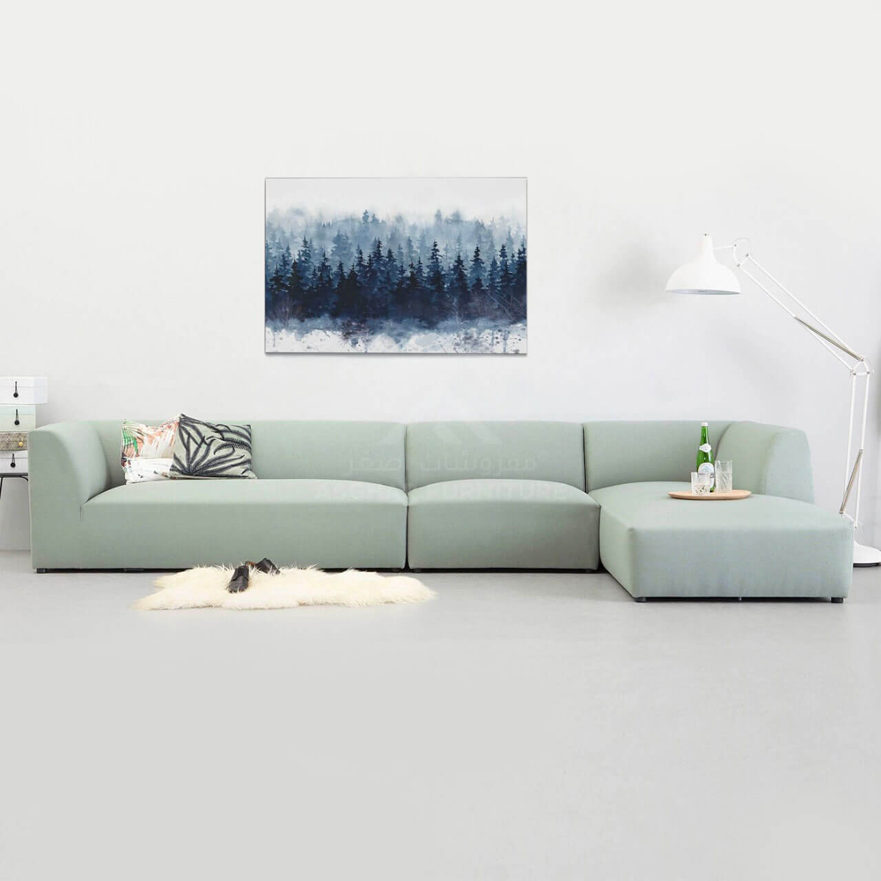 Opal L-Shaped Sofa Set