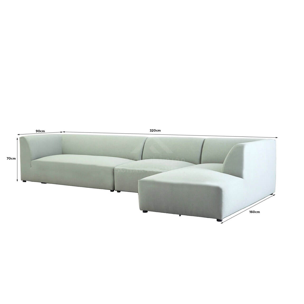Opal L-Shaped Sofa Set